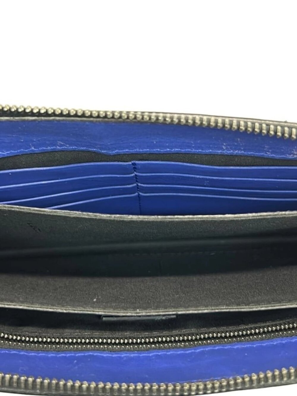 FENDI Bag Bugs 7VA350 Blue Multi Leather - Clutch Bag - Picture 7 of 15